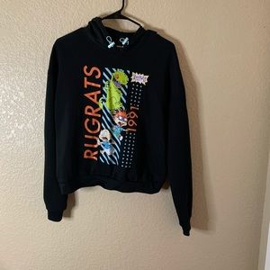 Retro 90’s rugrats cropped hoodie